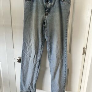 Vintage 1990's Men's Calvin Klein Light Blue Straight Jeans